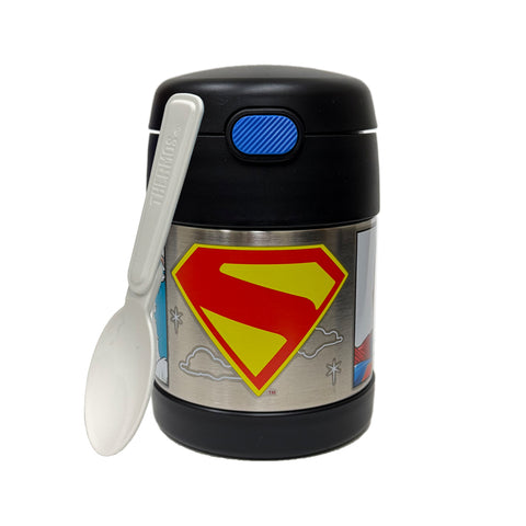 *NEW 2025* Thermos FUNtainer Stainless Steel 10oz/290mL Food Jar w/ Foldable Spoon, Superman