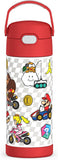Thermos FUNtainer Stainless Steel 14oz/410mL Straw Bottle - Mario (F40524MB6)
