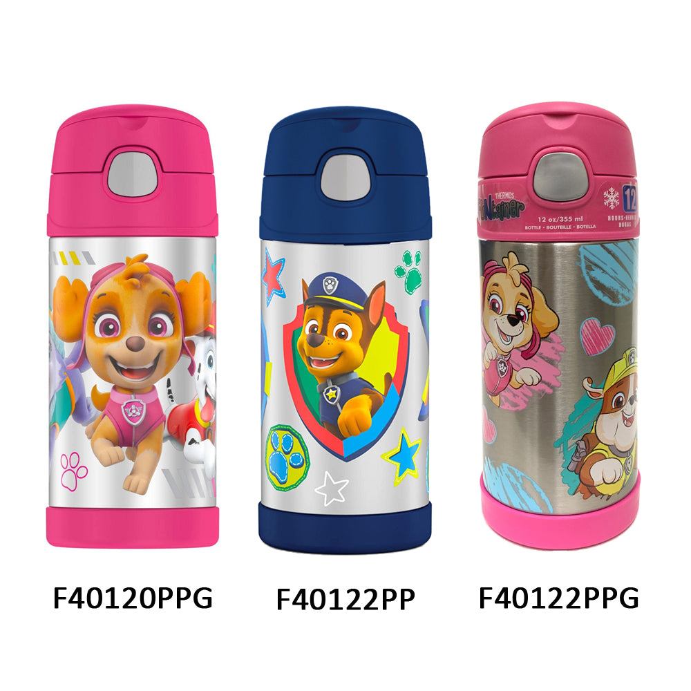 Thermos FUNtainer Stainless Steel 12oz/355mL Straw Bottle Paw Patrol