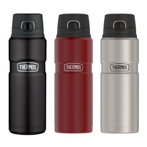 THERMOS Stainless King Vacuum-Insulated Spout Drink Bottle, 24oz/710mL (SK4000)