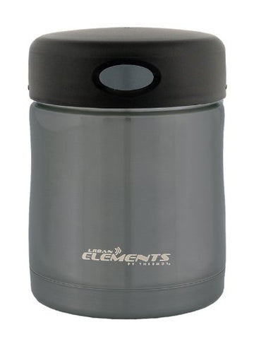 Thermos Urban Elements Stainless Steel Ultra Light Food Container, Smoke Metallic, 10 Ounce