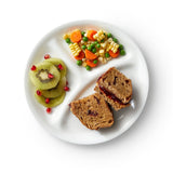 Corelle® Winter Frost White 8.5" Divided Salad Plate