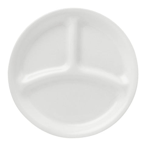 Corelle® Winter Frost White 8.5" Divided Salad Plate