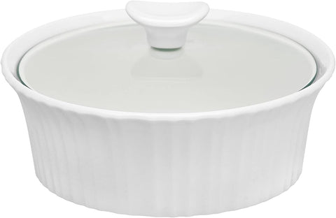 CorningWare® French White® Round Casserole Dish with Glass Lid (2 Sizes)