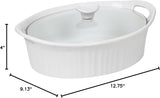 CorningWare® French White® Oval Casserole Dish with Lid (2 Sizes)