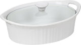 CorningWare® French White® Oval Casserole Dish with Lid (2 Sizes)