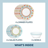 Corelle® Global Collection Terracotta Dreams 12-piece Dinnerware Set, Service for 4 (1144868)