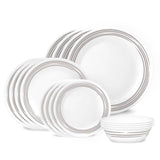 Corelle® Brushed Silver 16-piece Dinnerware Set, Service for 4