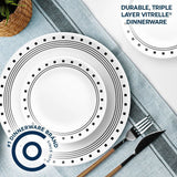 Corelle® City Block 12-piece Dinnerware Set, Service for 4