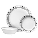 Corelle® City Block 12-piece Dinnerware Set, Service for 4