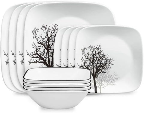 Corelle® Timber Shadows 12-piece Dinnerware Set, Service for 4