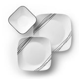 Corelle® Square Simple Sketch 12-piece Dinnerware Set, Service for 4