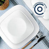 Corelle® Pure White Square 12-piece Dinnerware Set, Service for 4 (1147189)