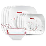 Corelle® Square Splendor 12-piece Dinnerware Set, Service for 4