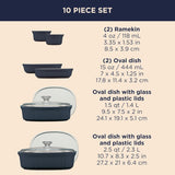 CorningWare® French Colors 10-piece Oval Bakeware Set (2 Colour Options)