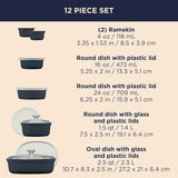 CorningWare® French Colors 12-piece Oval Bakeware Set (2 Colour Options)