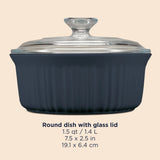 CorningWare® French Colors 1.5-quart Round Baking Dish (2 Colours)