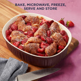 CorningWare® French Colors 6-piece Oval Bakeware Set, Cabernet