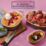 CorningWare® French Colors 6-piece Oval Bakeware Set, Cabernet