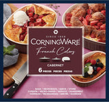 CorningWare® French Colors 6-piece Oval Bakeware Set, Cabernet