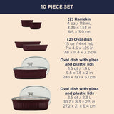 CorningWare® French Colors 10-piece Oval Bakeware Set (2 Colour Options)