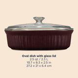 CorningWare® French Colors 2.5-quart Oval Baking Dish (2 Colours)
