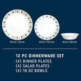Corelle® Anders 12-piece Dinnerware Set, Service for 4