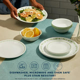 Corelle® Spring Blossom Green 12-piece Dinnerware Set, Service for 4 (1150543)