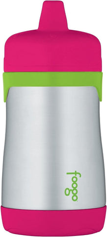 Thermos Foogo Watermelon and Green Stainless Steel Vacuum Insulated Hard Spout 10 Ounce Sippy Cup (BS5344WG)