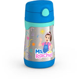 THERMOS Baby Vacuum Insulated Stainless Steel 10oz/290mL Straw Bottle, Ms. Rachel