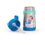 THERMOS Baby Vacuum Insulated Stainless Steel 10oz/290mL Straw Bottle, Ms. Rachel