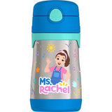 THERMOS Baby Vacuum Insulated Stainless Steel 10oz/290mL Straw Bottle, Ms. Rachel