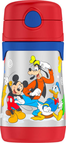 Thermos - 12oz Stainless Steel Insulated Straw Bottle, Minnie Mouse