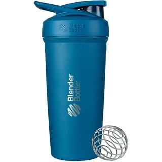 BlenderBottle Strada Shaker Cup Insulated Stainless Steel Water Bottle with Wire Whisk, 24oz