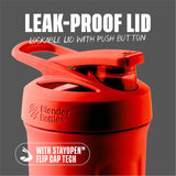 BlenderBottle Strada Shaker Cup Insulated Stainless Steel Water Bottle with Wire Whisk, 24oz