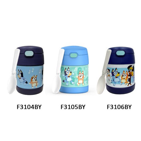 *NEW 2026* Thermos FUNtainer Stainless Steel 10oz/290mL Food Jar w/ Foldable Spoon, Bluey