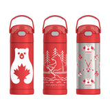 *NEW* Thermos FUNtainer Stainless Steel 14oz/410mL Straw Bottle - Canadian Series