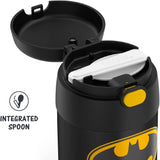 *NEW* Thermos FUNtainer Stainless Steel 10oz/290mL Food Jar with Fold-able Spoon - Batman