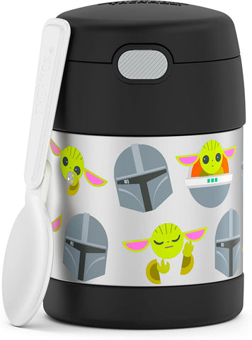 Thermos FUNtainer Stainless Steel 10oz/290mL Food Jar w/ Foldable Spoon - The Mandalorian