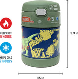 Thermos FUNtainer Stainless Steel 10oz/290mL Food Jar with Fold-able Spoon - Non-Licensed