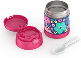 *NEW* Thermos FUNtainer Stainless Steel 10oz/290mL Food Jar with Fold-able Spoon - Non-Licensed