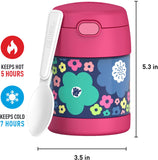 *NEW* Thermos FUNtainer Stainless Steel 10oz/290mL Food Jar with Fold-able Spoon - Non-Licensed