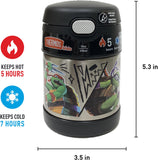 *NEW* Thermos FUNtainer Stainless Steel 10oz/290mL Food Jar with Fold-able Spoon - Ninja Turtle