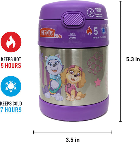 Thermos Funtainer 10 Ounce Insulated Kids Food Jar with Spoon - Paw Patrol