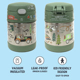*NEW* Thermos FUNtainer Stainless Steel 10oz/290mL Food Jar with Fold-able Spoon - Non-Licensed