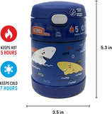 *NEW* Thermos FUNtainer Stainless Steel 10oz/290mL Food Jar with Fold-able Spoon - Non-Licensed
