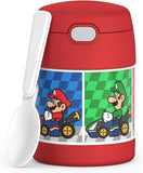 *NEW 2024* Thermos FUNtainer Stainless Steel 10oz/290mL Food Jar with Fold-able Spoon, Mario (F3104MB6)