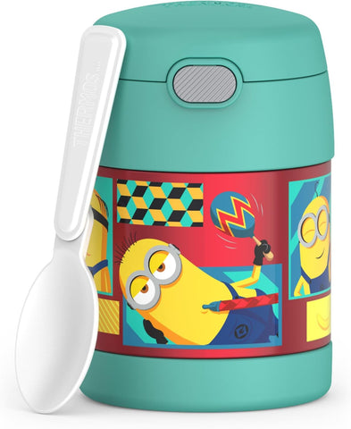*NEW 2025* Thermos FUNtainer Stainless Steel 10oz/290mL Food Jar w/ Foldable Spoon - Minions