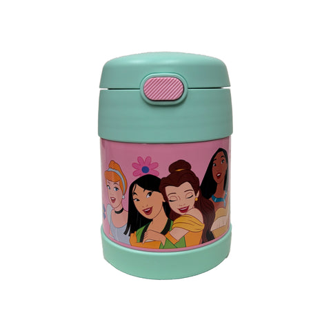 *NEW 2025* Thermos FUNtainer Stainless Steel 10oz/290mL Food Jar w/ Foldable Spoon, Disney Princess