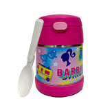 *NEW 2026* Thermos FUNtainer Stainless Steel 10oz/290mL Food Jar with Fold-able Spoon, Barbie (F3104BAB6)